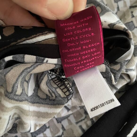 212 Collection Women’s Printed Sleeveless Dress Size Large - Picture 6 of 6